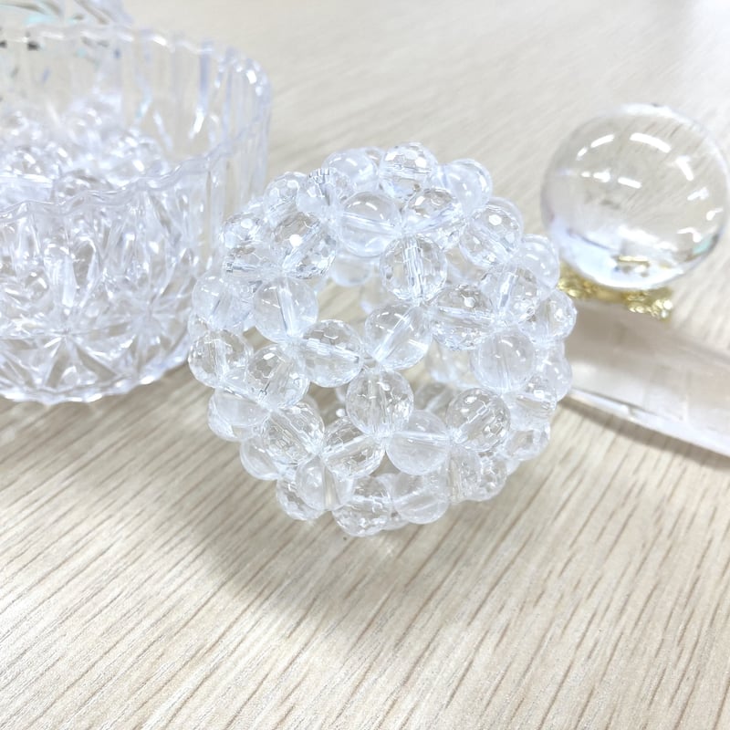 神聖幾何学フラーレン ブラジル産 高品質 アイリスクォーツAAA 10mm玉