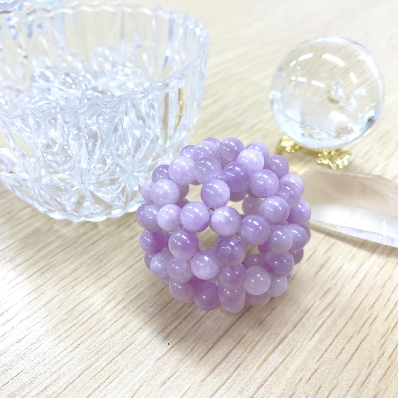 神聖幾何学フラーレン　クンツァイト6mm玉製作 神聖幾何学フラーレン クンツァイト6mm玉製作 | 麗～URARA～