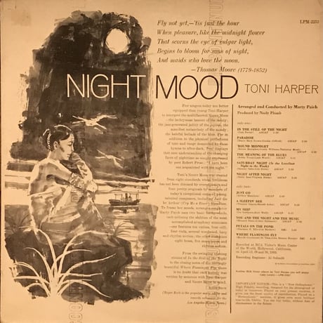 TONI HARPER／NIGHT MOOD（RCA Victer LPM2253）オリジナル盤MONO