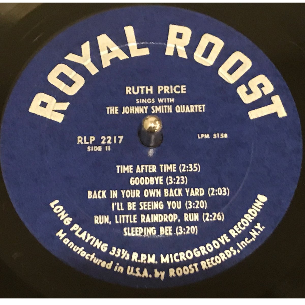 Ruth Price／Sings With The Johnny Smith Quartet