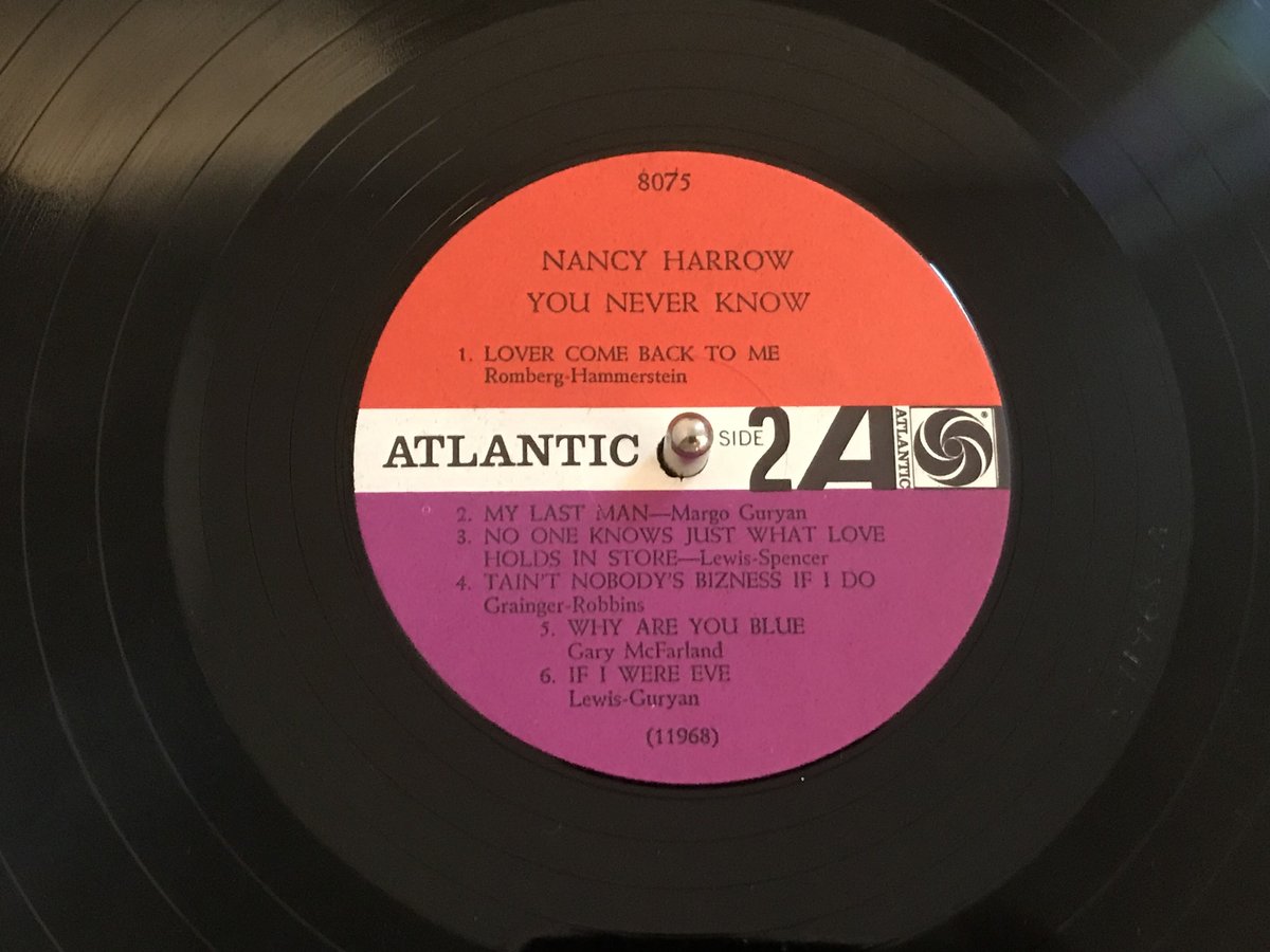 Nancy Harrow／You Never Know（Atlantic8075）MONOオリ