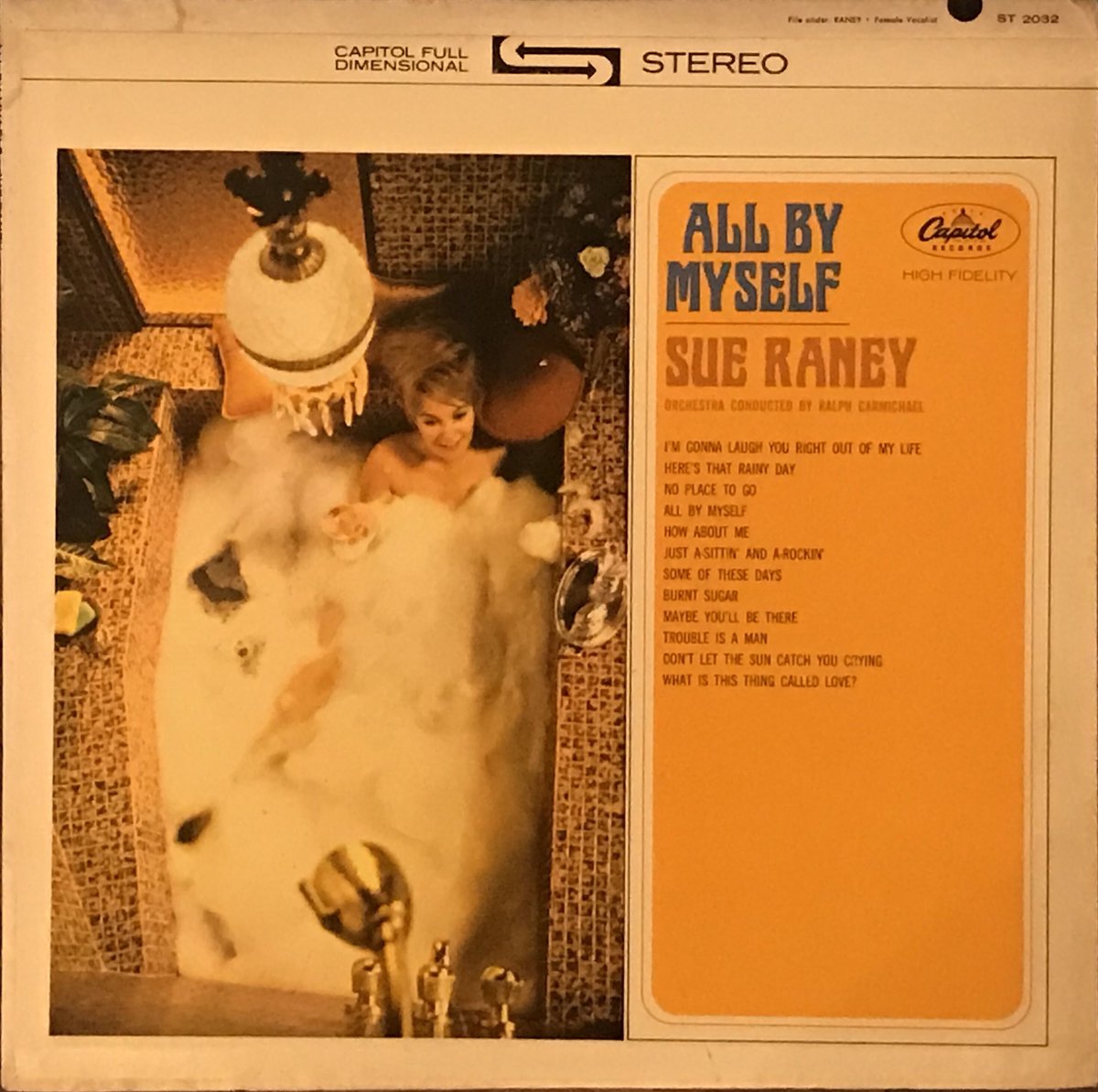 Sue Raney／All By Myself（CAPITOL ST2032）STEREOオリ