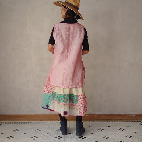 早川ユミ「麻シミーズ風（ぼだ織り）」フリーサイズ