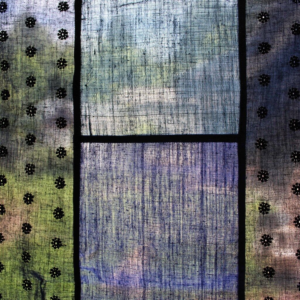 古道具インディゴパッチワーク生地 INDIA-2134 インディゴデニムパッチワーク[生地] 有延商店