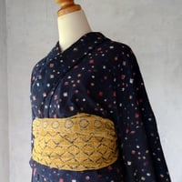 / 綿着物「Mami Tsuji バグルー村の夜空の星・黒」