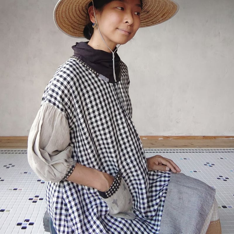 早川ユミリネン ベージュ スモック スモック - SMOCK - natural – cicachan