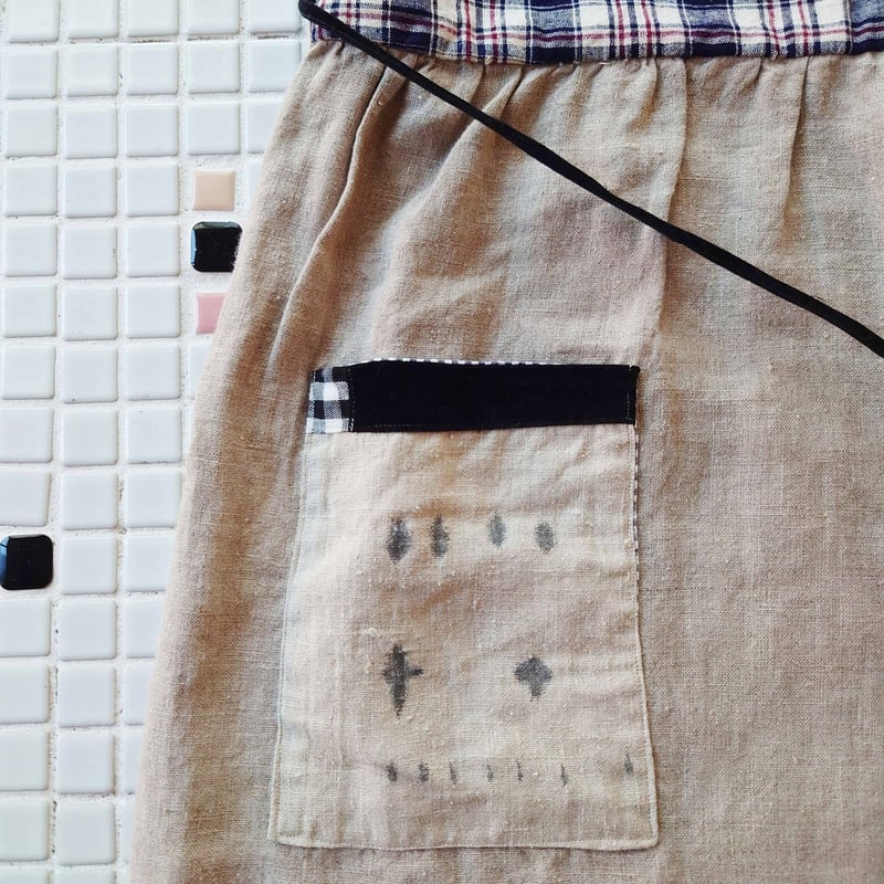 早川ユミ「上海木綿種まきワンピース」フリーサイズ | design labo