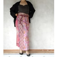 T...「シルクカンタのリバーシブルサロン・パッチワーク・ソフトピンク系」S～Mサイズ