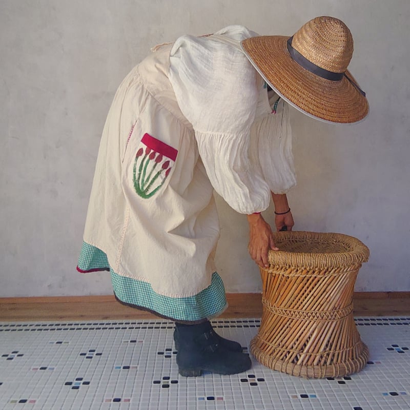 早川ユミ「フランス風 木綿ダブリエ」フリーサイズ | design