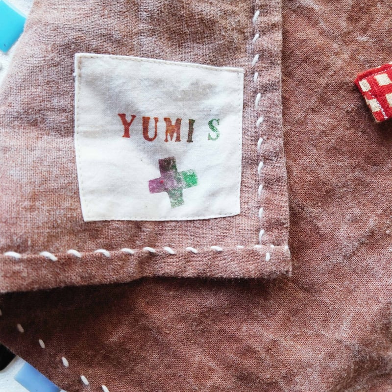 早川ユミ「麻 かきしぶ手縫いまえかけ」2種類 フリーサイズ | design