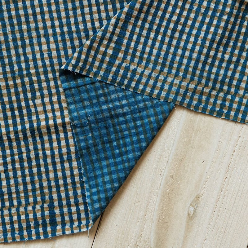 新品　itofukuoka junpギンガムチェック 生地：ギンガムチェック小柄コットン（白／黒） - 日暮里繊維街