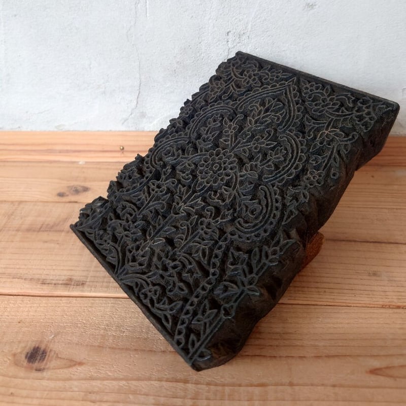 インドの古道具「ウッドブロック」四角 | design labo chica WEB SHOP