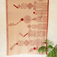 MamiTsuji Blockprint カット生地「心に着地するもの」コットンボイル地
