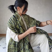 シルクカンタ刺繍ショール・大判Ｍサイズ・プレーン No.17