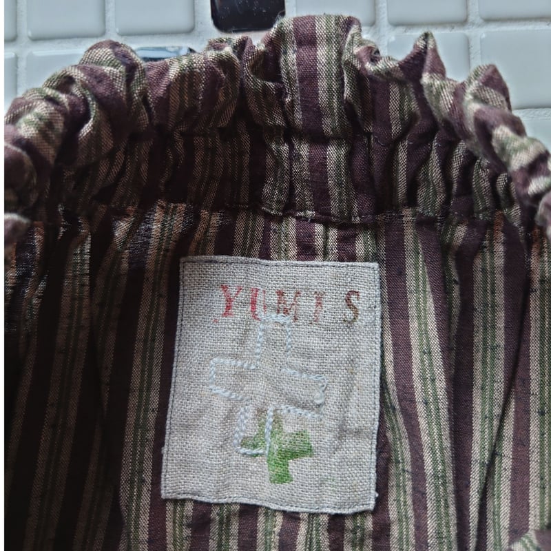 早川ユミ「遠州紬もんぺ」灰・フリーサイズ | design labo chica WEB SHOP