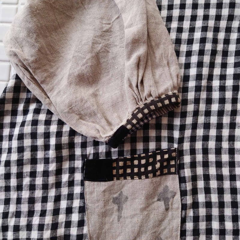 早川ユミ「リトアニア麻スモック」フリーサイズ | design labo chica