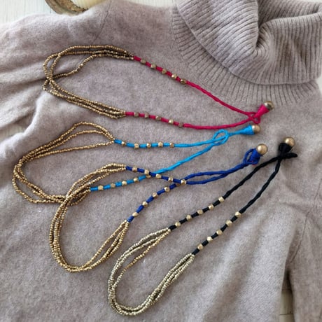 ブラスのネックレス４COLORS