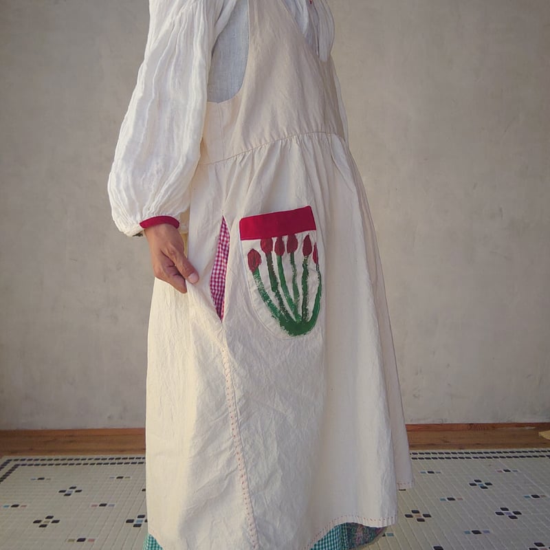 早川ユミ「フランス風 木綿ダブリエ」フリーサイズ | design labo