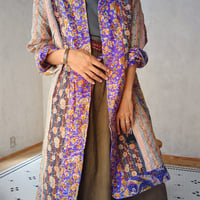 早川ユミ「ふらんす風エプロン」青・フリーサイズ | design labo chica