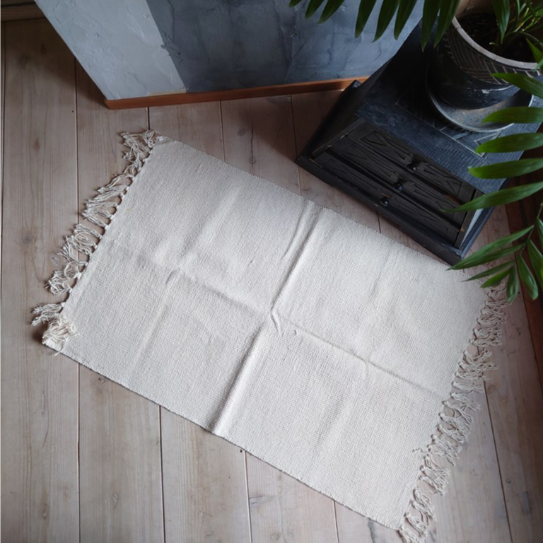 コットンラグ・きなり 60×90㎝ | design labo chica WEB SHOP