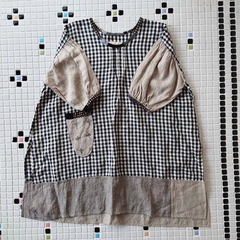 早川ユミ「リトアニア麻スモック」フリーサイズ | design labo chica