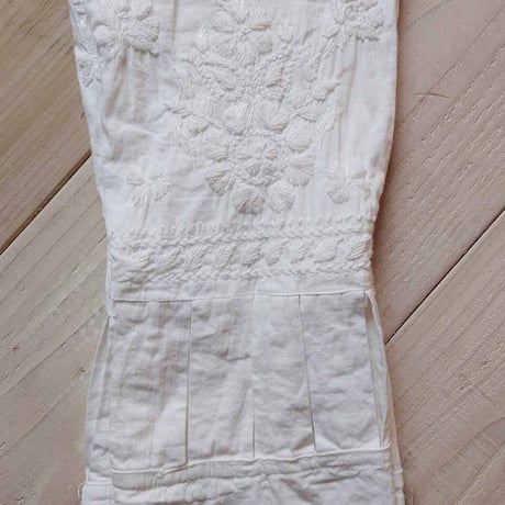 ラクナウ白刺繍の王子パンツ