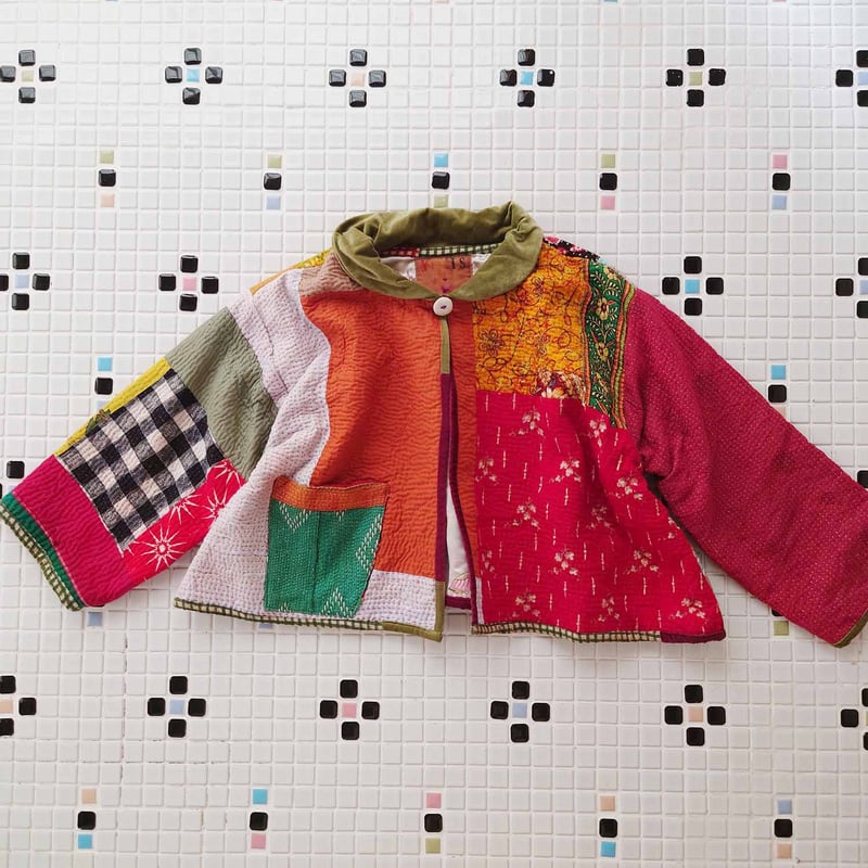 早川ユミ　ジャケット 早川ユミ「インドのカンタちくちくジャケットC」フリーサイズ