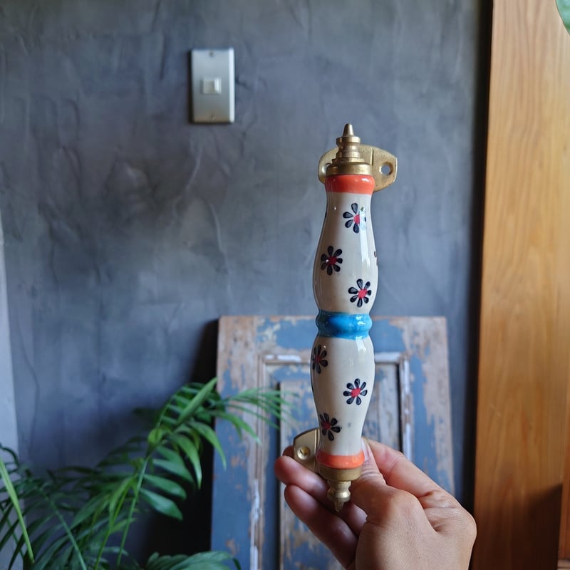 DIY「インドのドアの取っ手」陶器 | design labo chica WEB SHOP
