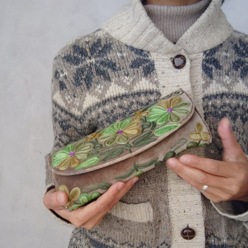 カシミールバザール】刺繍の長財布 | design labo chica WEB SHOP