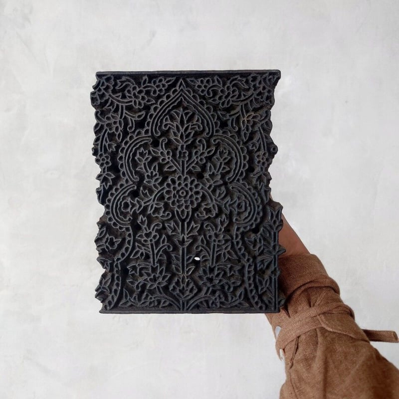 インドの古道具「ウッドブロック」四角 | design labo chica WEB SHOP