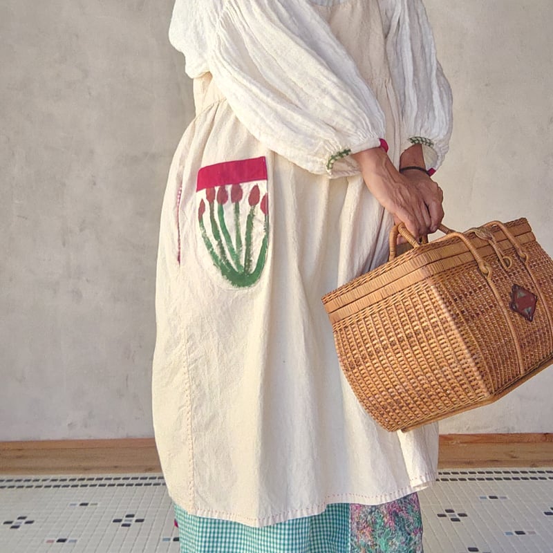 早川ユミ「フランス風 木綿ダブリエ」フリーサイズ | design labo