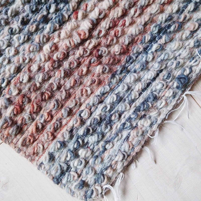 手織り・ウールのぽこぽこラグ | design labo chica WEB SHOP