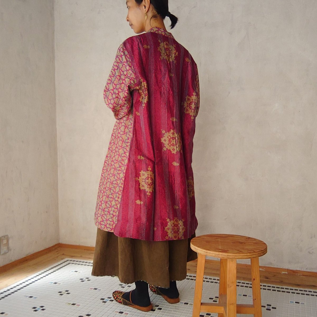 カンタ刺繍のリバーシブルジャケットNo.5 Free size | design