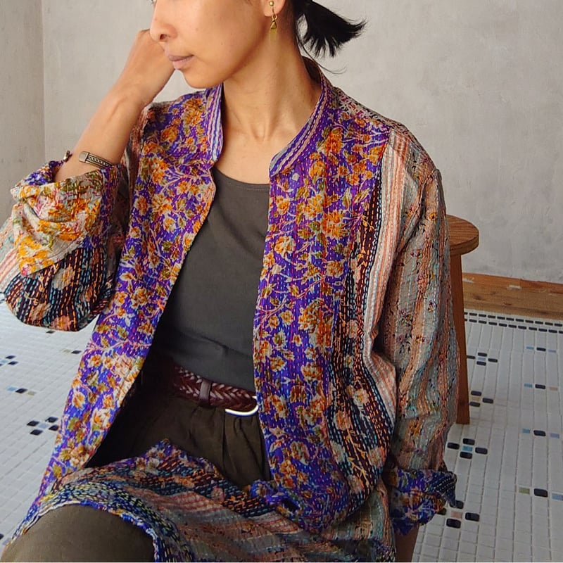 カンタ刺繍のリバーシブルジャケットNo.3 Free size | design