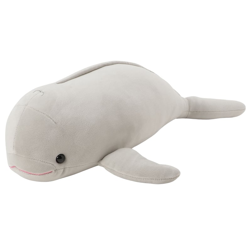 新品未使用タグ付き　スナメリ　big ぬいぐるみ もちもちスナメリ M グレー | 宮島水族館オンラインショップ