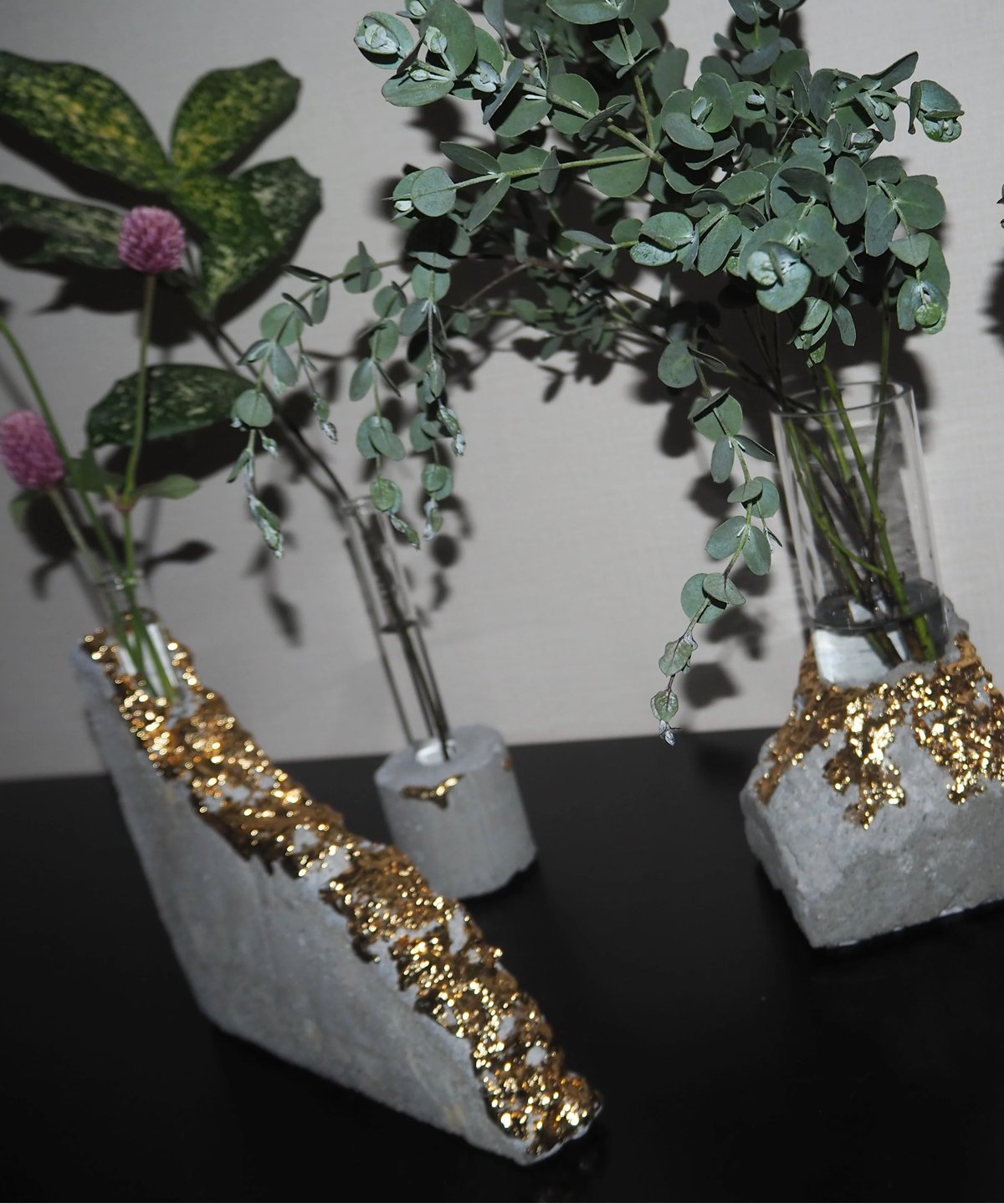monolith concrete flower vase & コースターセット