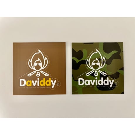 Daviddy3点セット(サコッシュ・ステッカー2種・缶バッジ2種)