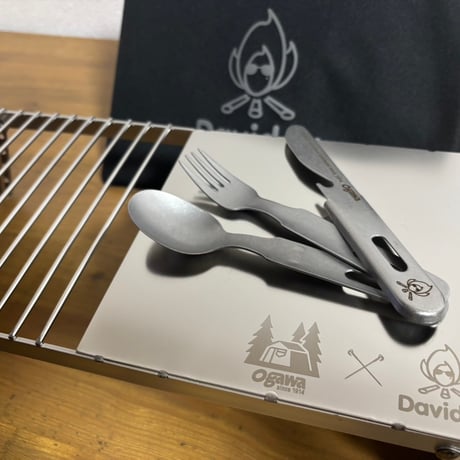 Daviddy×Ogawaキャンプカトラリーセット+クッカースタンド+Daviddyサコッシュ　セット割引