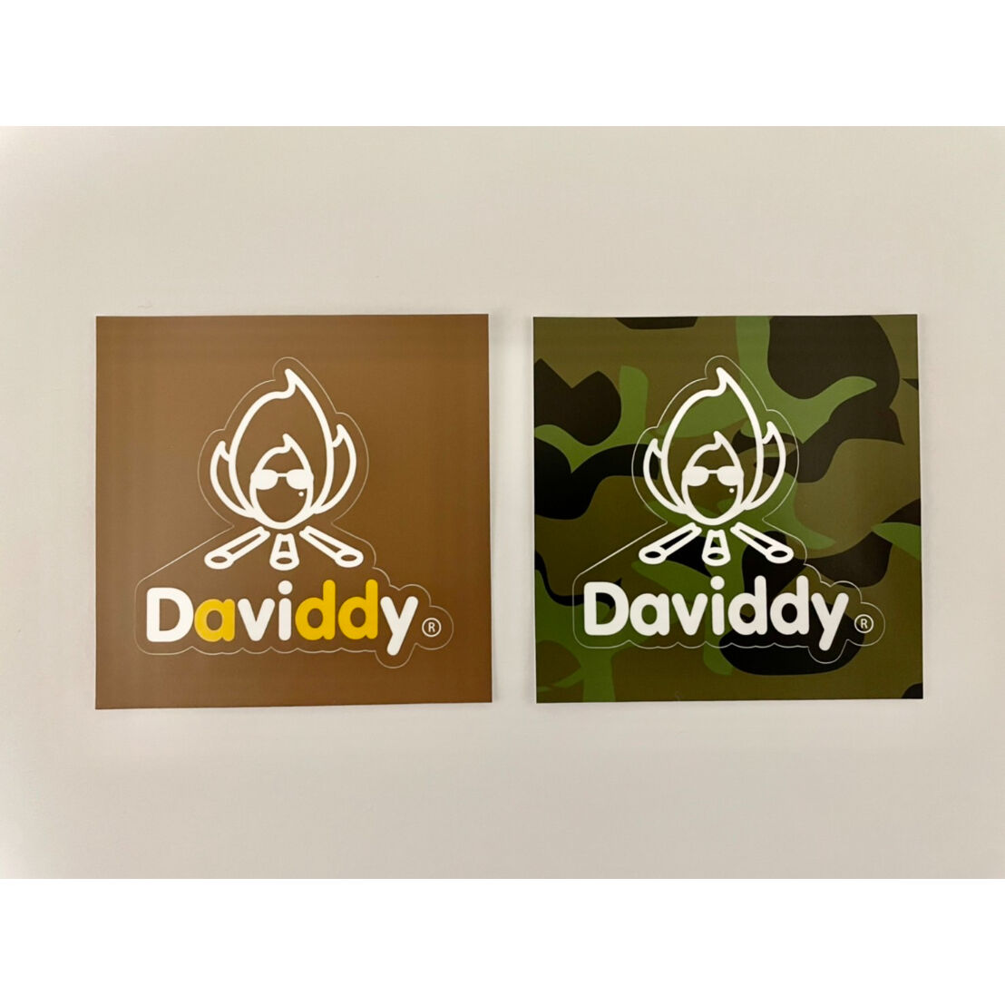 Daviddyステッカー2種セット（迷彩・茶） | じゅんダビ商店