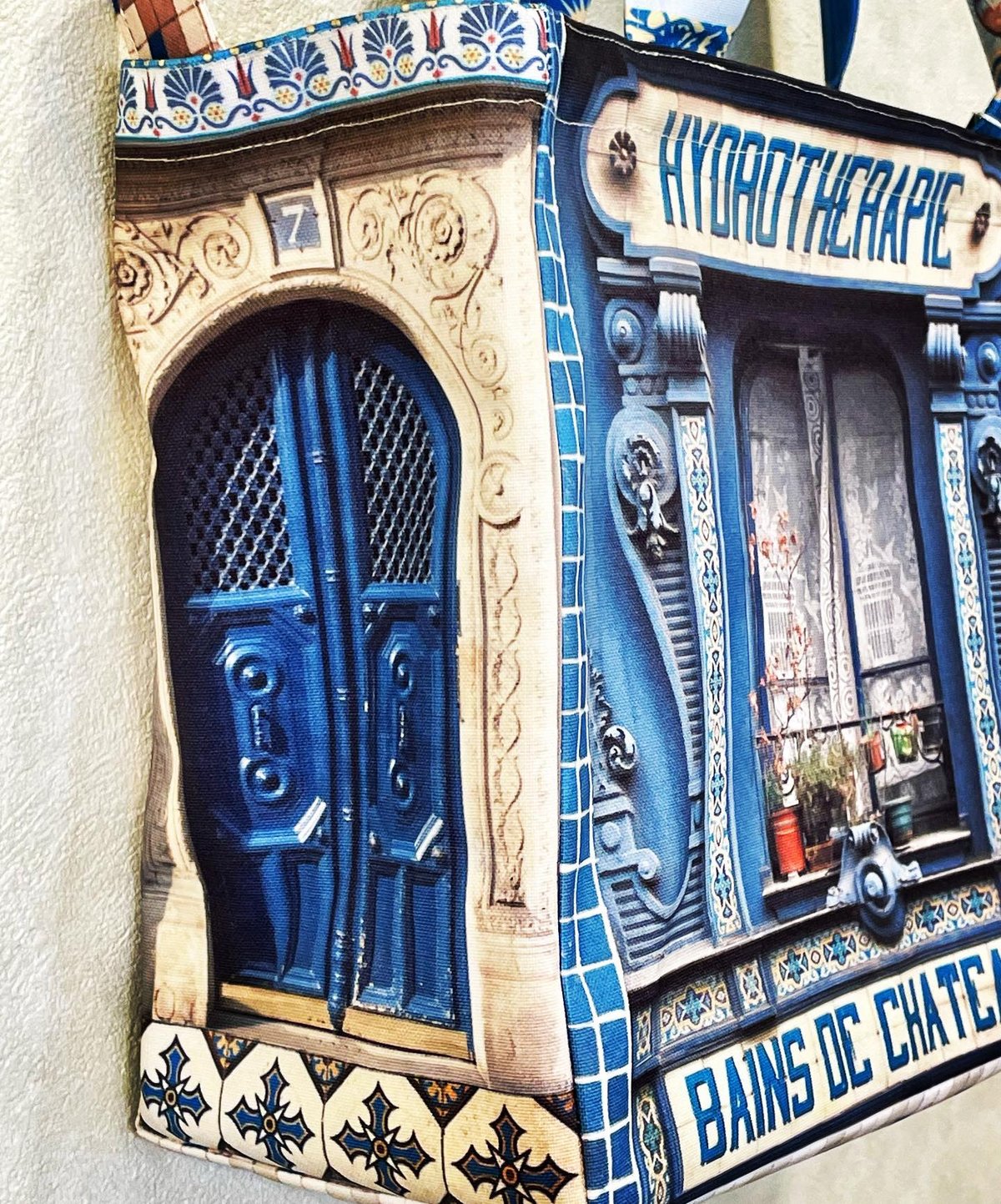 パリ⭐で買った トルコブルーバッグComptoir Sud Pacifique