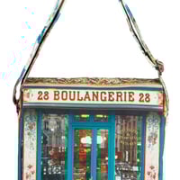 マロン・ブイー　レトロショルダーバック　ミニ正方形（ブーランジェリ）