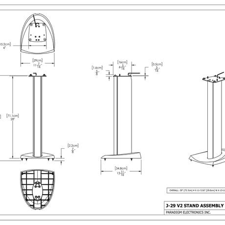 Paradigm J-29 V2 Stand （ペア）