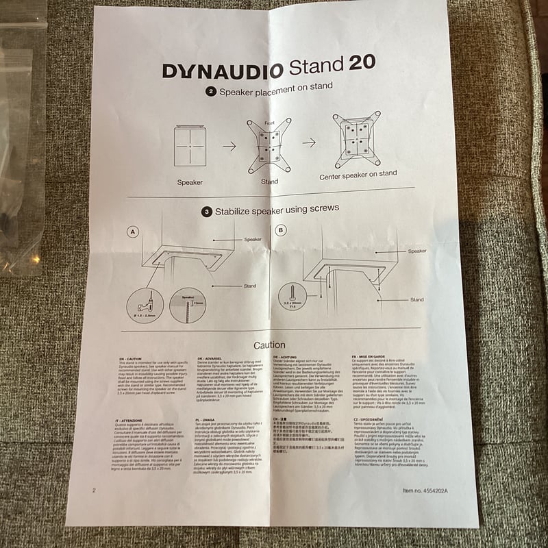 dynaudio stand20 ペア ブラック DYNAUDIO Stand20 ペア（スピーカースタンド/ブラック） | ソ