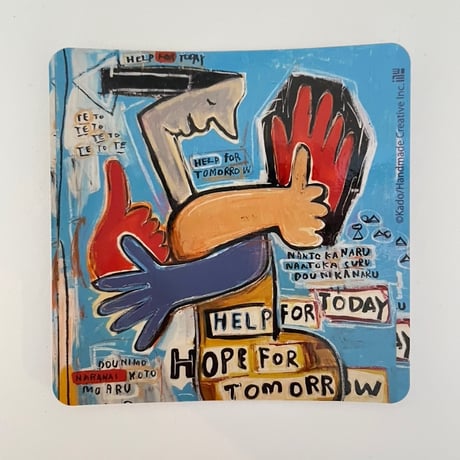 ステッカー（HELP FOR TODAY HOPE FOR TOMORROW）