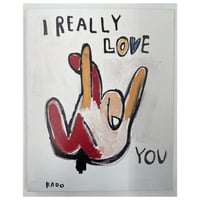 I REALLY LOVE YOU　ファブリックパネル