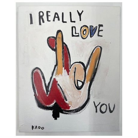I REALLY LOVE YOU　ファブリックパネル
