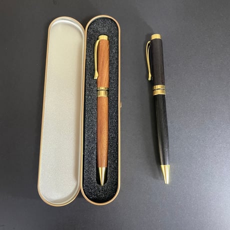 【名入れ彫刻 木製ボールペン ケース付き】ギフト  プレゼント 贈り物