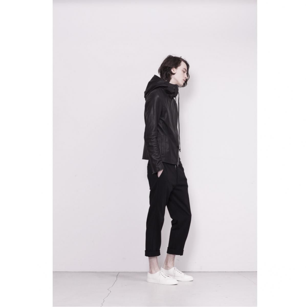 HOODED LEATHER JACKET MEN'S | DOMENICO+SAVIO on