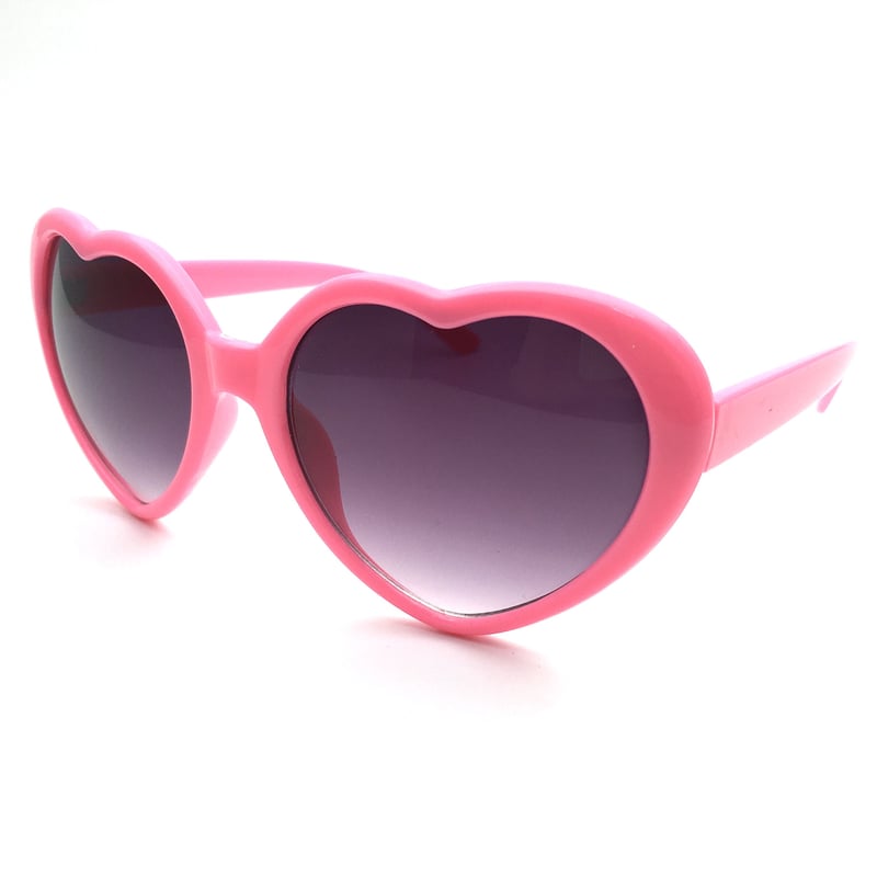 ハート型サングラス ピンク、レッド、イエロー、グリーン、水色