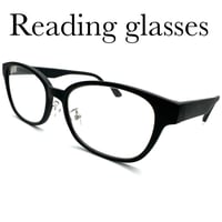 40代からの大人メガネ　輪郭を選びにくいウエリントンタイプのおしゃれな老眼鏡　ユニセックス　紫外線、ブルーライトカットレンズ　ブラック　マットブラウンウッドフレーム